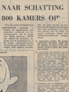 1968 Studenten zoeken kamers Resultaten Het Parool 19 11 1968