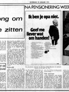 1969 65 Artikel over campagne De Tijd Dagblad voor Nederland 10 01 1970