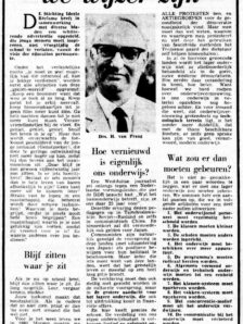 1970 Morgen moeten we wijzer zijn Artikel over campagne De Telegraaf 19 06 1971