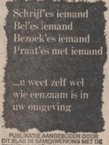 1972 Eenzaamheid 2 Limburgsch Dagblad 10 04 1972