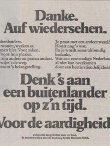 1974 Aardig zijn voor buitenlanders Trouw 24 07 1973