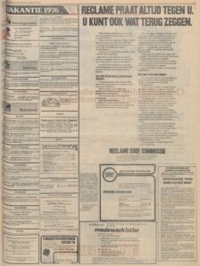 1975 Reclame Code Commissie De Volkskrant 03 02 1975
