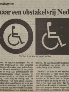 1977 Verboden voor gehandicapten Artikel campagne Nederlands Dagblad Gereformeerd gezinsblad 02 07 1977