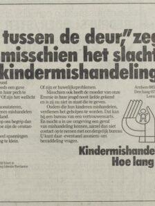 1978 Kindermishandeling Het Vrije Volk Democratisch Socialistisch dagblad 24 08 1978