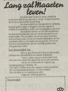 1981 Donorwerving 1 Het Vrije Volk Democratisch Socialistisch Dagblad 07 05 1981