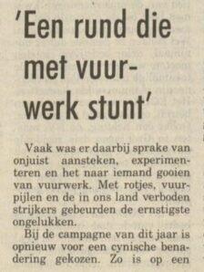 1989 Vuurwerk Algemeen Artikel Nieuwsblad van het Noorden 05 12 1989