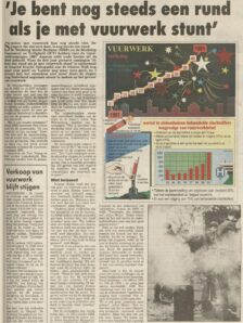 1991 Vuurwerk Algemeen Artikel Nieuwsblad van het Noorden 18 12 1991