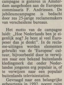 1992 Europa Algemeen Artikel NRC Handelsblad 11 09 1992