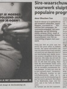 1992 Vuurwerk Algemeen Artikel Trouw 11 12 1992