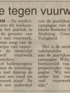 1993 Vuurwerk Artikel Algemeen Nieuwsblad van het Noorden 18 12 1993