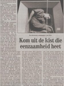 1995 Eenzaamheid Algemeen Artikel Het Parool 23 05 1995