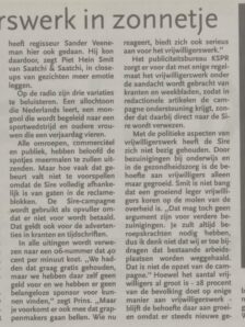 1995 Vrijwilligerswerk Algemeen Artikel Algemeen Dagblad 05 09 1995