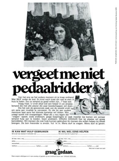 1970 Graaggedaan vergeet me niet pedaalridder HERO