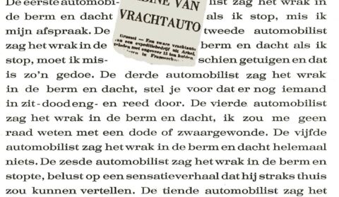 1968 Banner Voorbijgaan aan menselijk leed 2