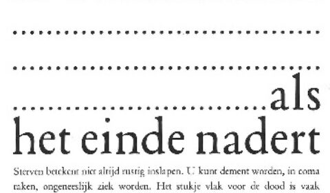 1994 Banner Wilsverklaringen en euthanasie
