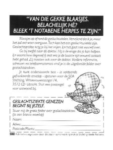 1985 Geslachtsziekten blaasjes