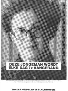 1991 Slachtofferhulp poster jongeman