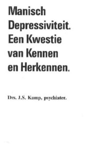1990 Manische depressiviteit brochure