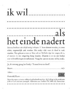 1994 wilsverklaring affiche einde