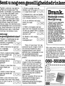 Bent u nog een gezelligheidsdrinker