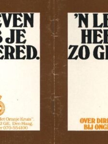 Een leven heb je zo gered brochure