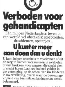 Verboden voor gehandicapten algemeen